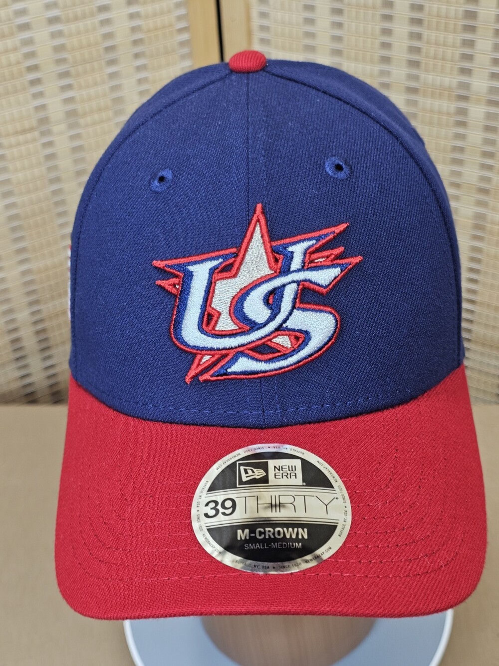 New Era Team USA 2026 WBC 39THIRTY M-Crown S/M Navy Red Flex Hat NWT